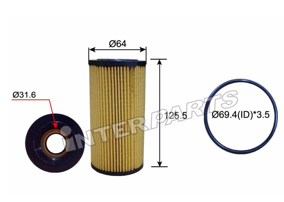 VOLVO 호환 OIL FILTER 3875233 IPEO-723/1