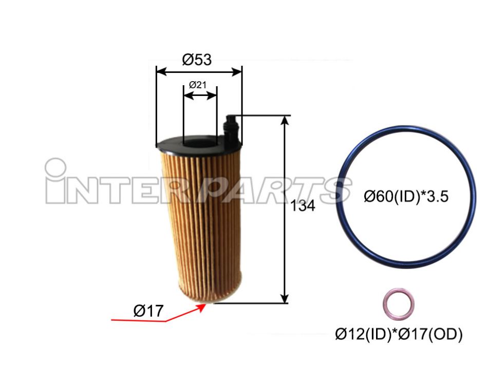 BMW 호환 OIL FILTER 11 42 8 575 211 IPEO-889