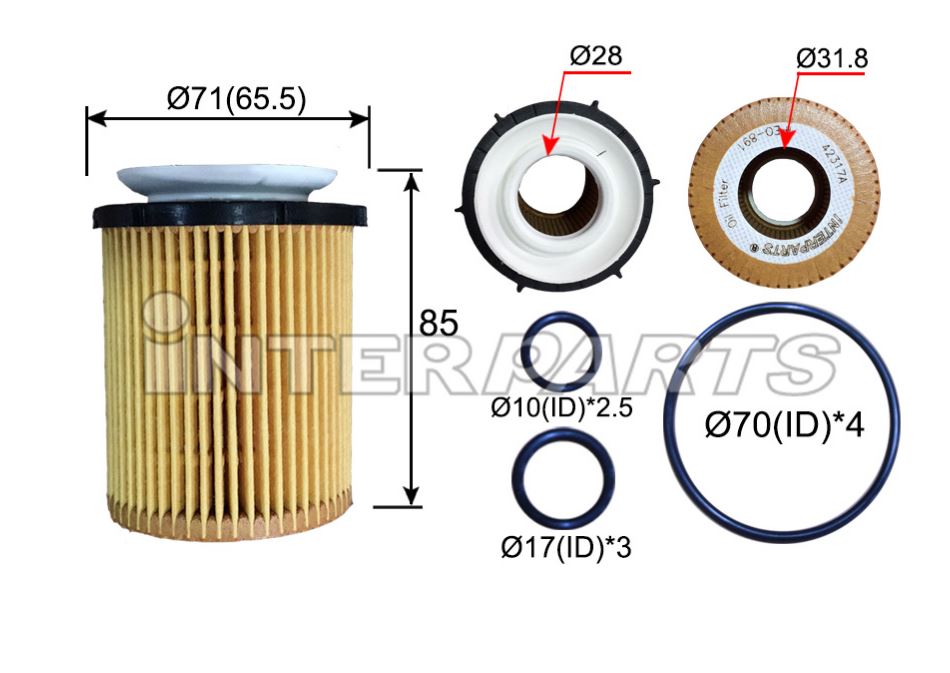 MANN 호환 OIL FILTER HU711/6Z IPEO-891